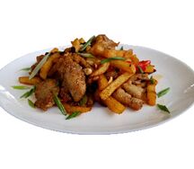 Курица с картофелем фри