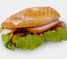 Чиабатта с копчёной курицей