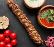 Говяжий люля-кебаб с грибами