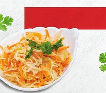 Салат с капустой и морковью