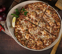 Лахмаджун с сыром