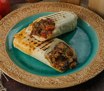 Дурум с баклажаном и сыром