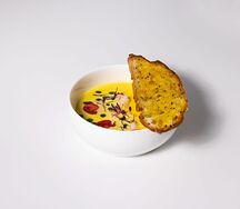 Сырный суп с креветками