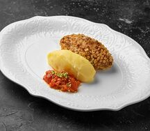 Пожарская котлета с лечо