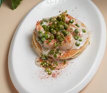Оладьи из цукини с креветкой
