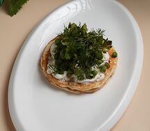 Оладьи из цукини со страчателлой