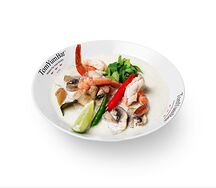 Tom Kha с королевскими креветками