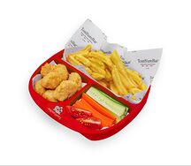 Bento-box с курицей и картофелем фри