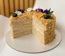 Наполеон веган на миндальном креме