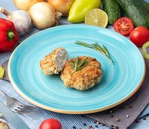Котлета рубленая куриная с гарниром