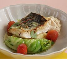 Филе судака с картофельным кремом 