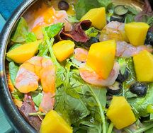 С креветками су-вид и королевским манго