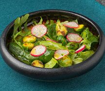 Зеленый гарнир со шпинатом