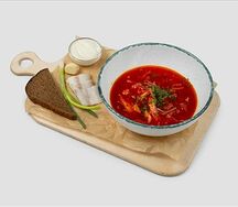 Борщ с курицей