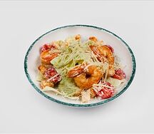 Салат Цезарь с креветками