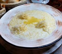 Каша кукурузная с пармезаном
