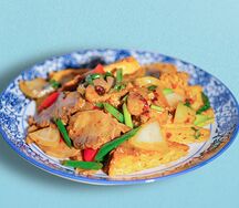 Язык свиной с тофу