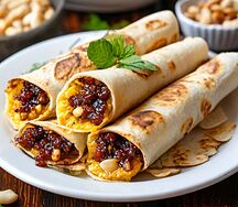 Бртуч с инжиром и миндальным листьями 