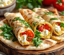 Бртуч с брынзой и томатами