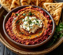 Растертая фасоль с орехами 