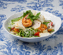 Салат цезарь с креветкой