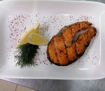 Семга на мангале