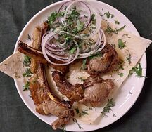 Шашлык из каре ягненка