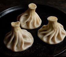 Хинкали с сыром и тархуном