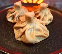 Жареные хинкали с курицей 