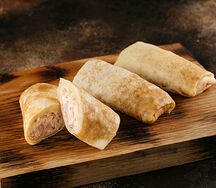 Блин с ветчиной из индейки и сыром