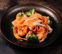 Паста из моркови с индейкой