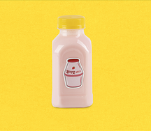 Клубничное молоко