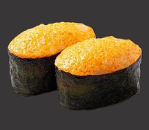 Запеченные суши с крабом 