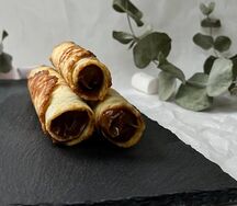 Вафельная трубочка со сгущенкой 