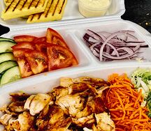 Шаурма на тарелке