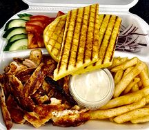 Гиро на тарелке