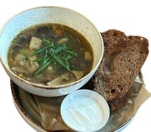 Грибная похлебка со сметаной