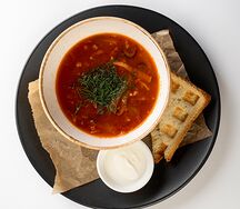 Солянка со сметаной