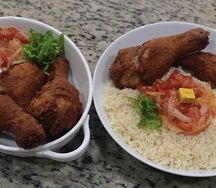 Dindon frits & attiéké