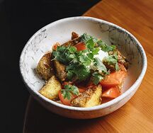 С хрустящими баклажанами 