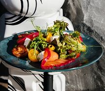 С сёмгой и креветками 