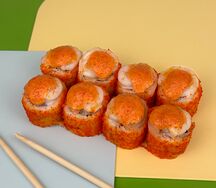 Запеченный ролл с креветкой спайси