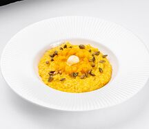 Пшённая каша с печёной тыквой