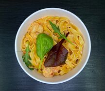 Феттуччине с морепродуктами