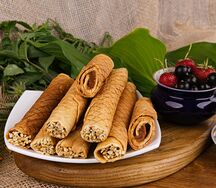 Трубочка вафельная со сгущенкой