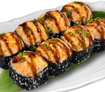 Сяке-терияки запеченный ролл