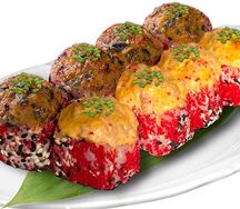 50 на 50 запеченный ролл 