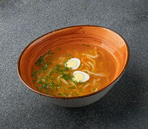 Суп-лапша на курином бульоне