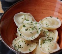 Пельмени с креветкой