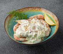 Креветки в сливочном соусе